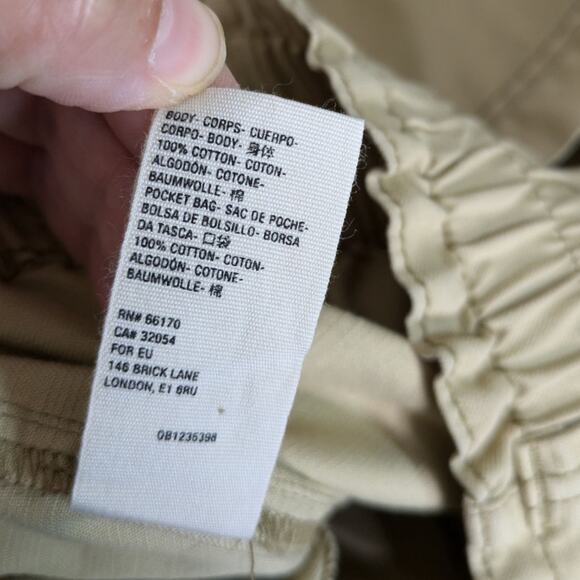Free People Medium Ready to Run Cinch Waist High Rise Pants Parchment Utility - Picture 8 of 10